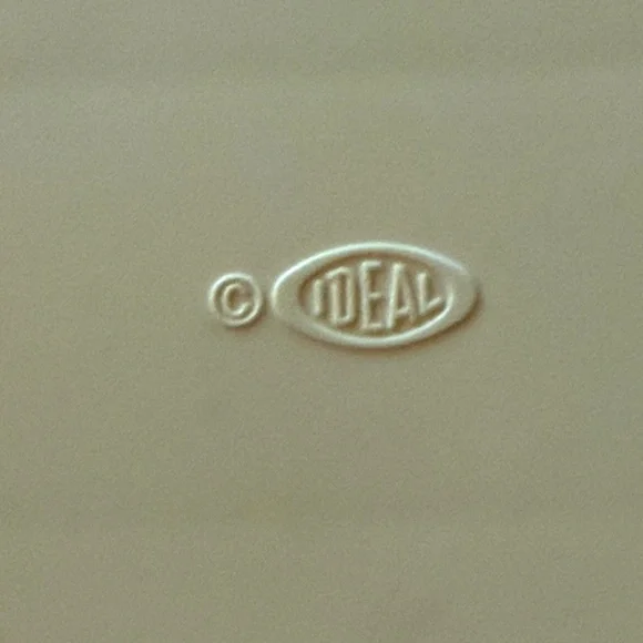 IDEAL Petite Prince Dollhouse Kitchen Cabinet Yellow and Gold - Picture 7 of 10